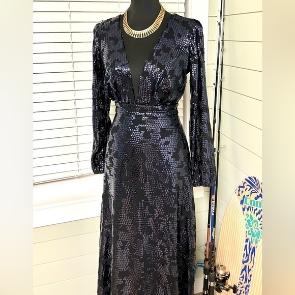 Rubber Ducky Prod.,Heavily Sequined, STATEMENT Piece, Excellent Cond.Size Small - Picture 10 of 12